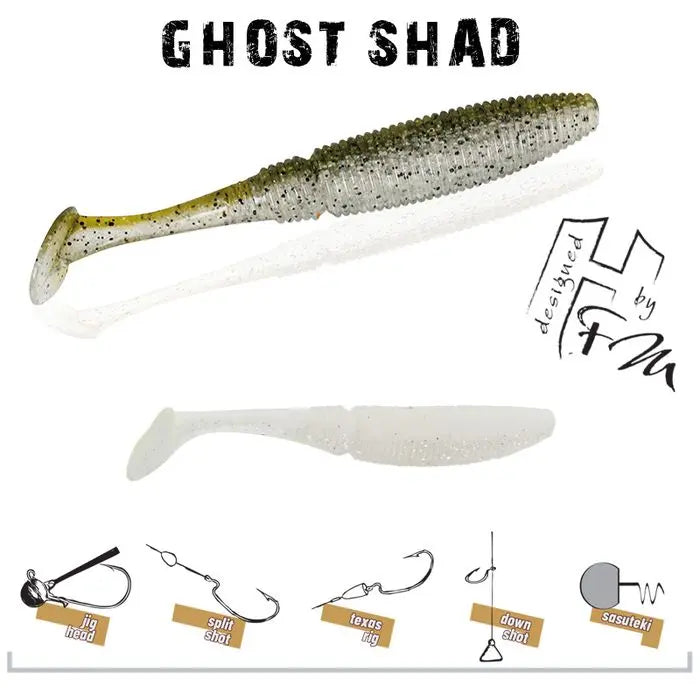 Herakles Ghost Shad 13cm White / Silver