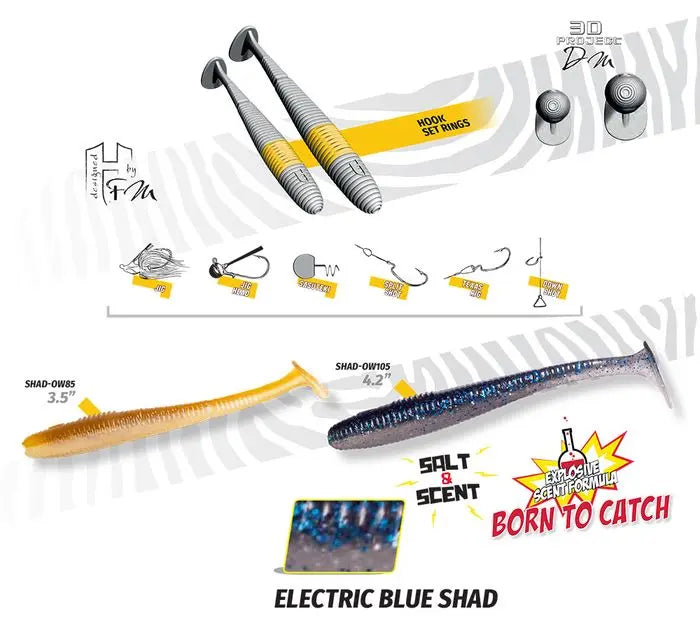 Shad Herakles Shad-ow105 4.2 10.5cm Electric Blue Shad