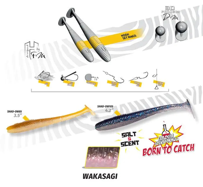 Shad Herakles Shad-ow85 3.5 8.9cm Wakasagi