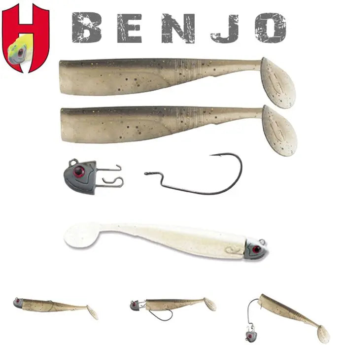 Combo Shad Herakles Benjo 3 7.5cm White Silver