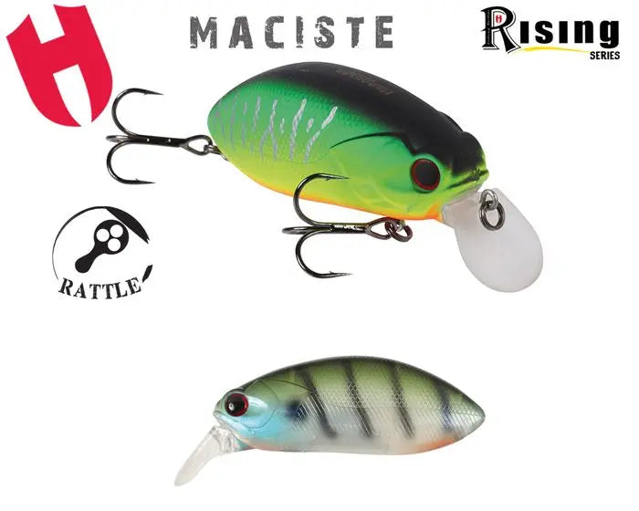 Vobler Herakles Maciste Rattle F 7.0cm 22.5gr Green Perch