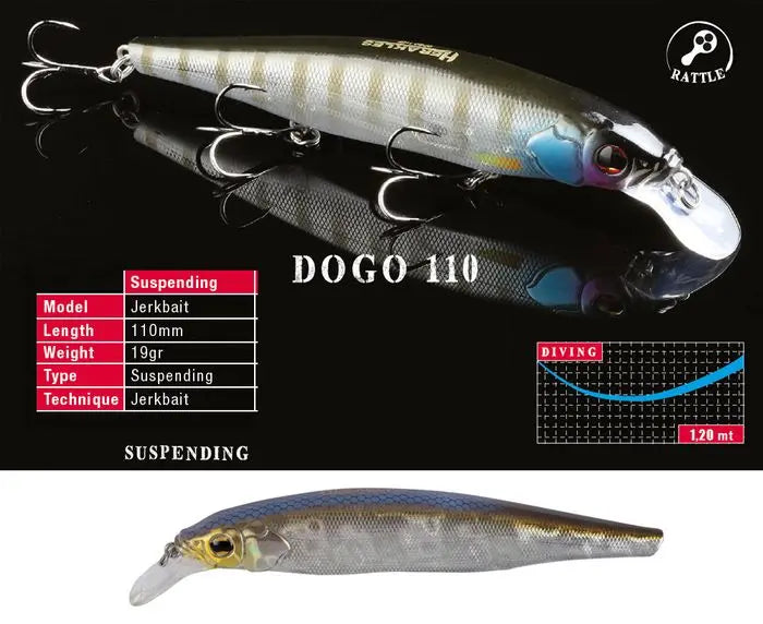 Vobler Herakles Dogo 110sp 11cm 19gr Alburno Flash