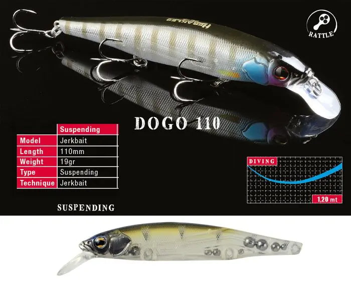 Vobler Herakles Dogo 110sp 11cm 19gr Alburno Tiger