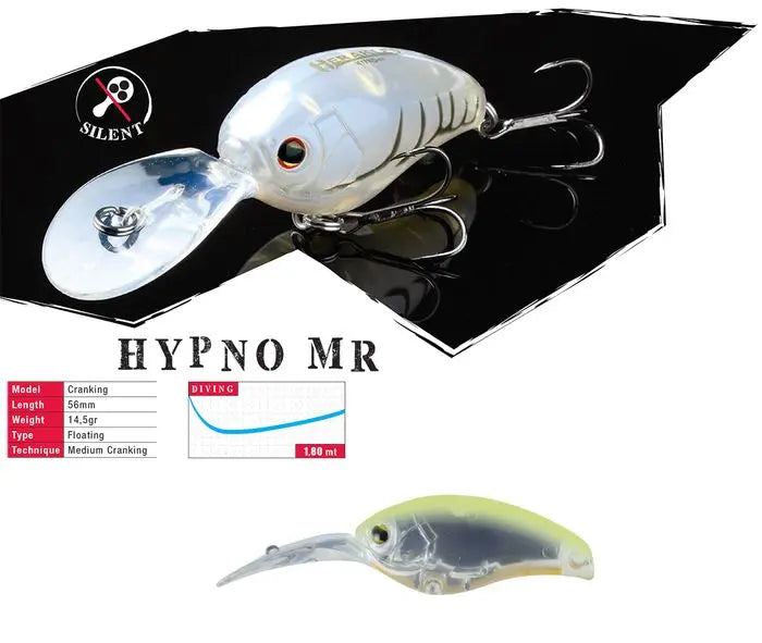 Vobler Herakles Hypno-mr F 5.6cm 14.5gr Chartreuse Laminated