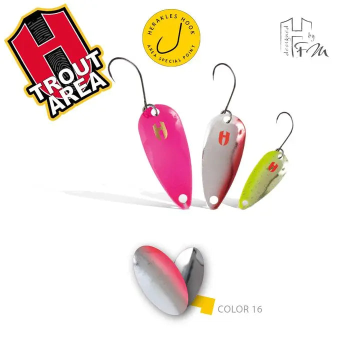 Oscilanta Herakles Keeper Trout 2.5gr Culoare 16 Silver/red
