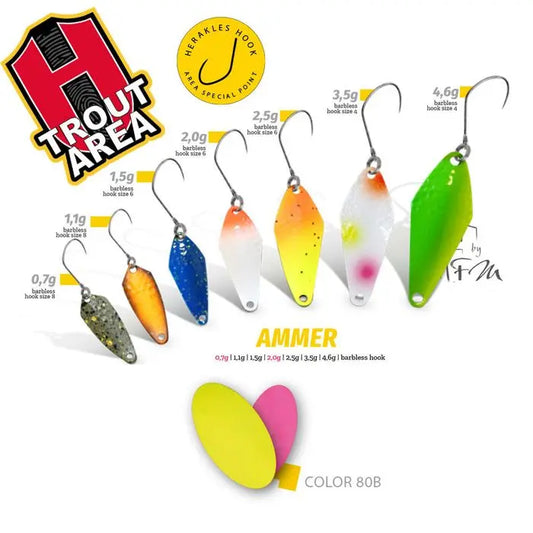 Oscilanta Herakles Ammer 1.1gr Culoare 80b Chartreuse/pink