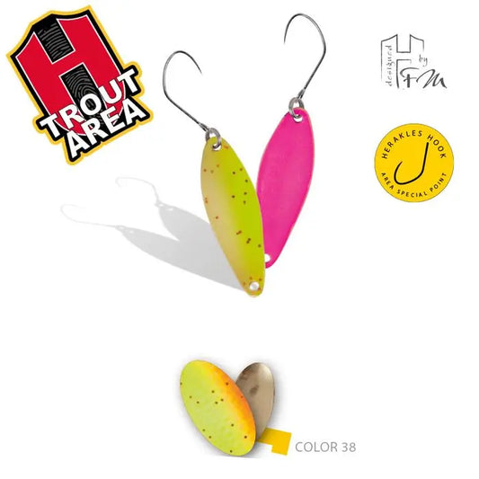 Oscilanta Herakles Race 1.5gr Culoare 38 Chartreuse Orange/gold