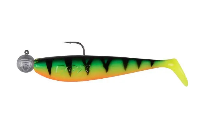 Fox Rage Bulk Loaded Zander Pro Shad 10cm UV Firetiger 4/0 10g 35pcs