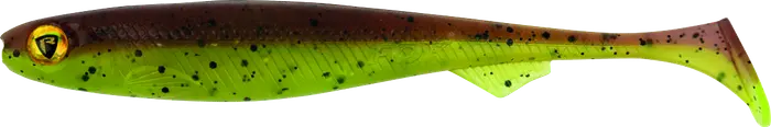 Fox Rage Slick Shad 9cm 3.5in UV Green Pumpkin 5pcs 2g.