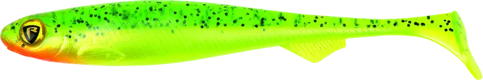 Fox Rage Slick Shad Packs 9cm 3.5in UV Lemontiger 5pcs 40g.