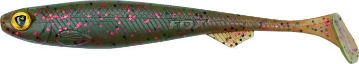 Fox Rage Slick Shad Packs 11cm 4.25in UV Motoroil 4pcs 52g.