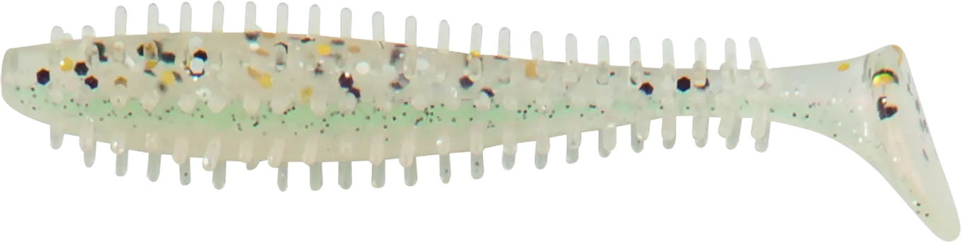 Fox Rage Spikey Shad UV Salt & Pepper 12cm 4.75in 35pcs 10g.