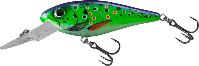 Salmo Rattlin’ Executors 5cm SDR Clear Purple Trout 16g.