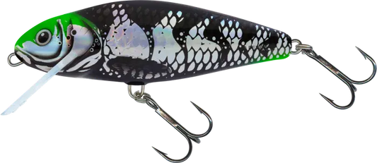 Salmo Perch Floating 12cm Holo Dark green Head 68g.