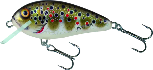Salmo Butcher Sinking 5cm Holographic Brown Trout 14g.