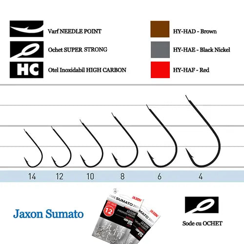Jaxon Carlige Sumato Sode-crystal Nr 8 Negru Mat