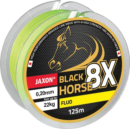 Jaxon Fir Textil Black Horse Pe 8x Fluo 125m 0.18mm