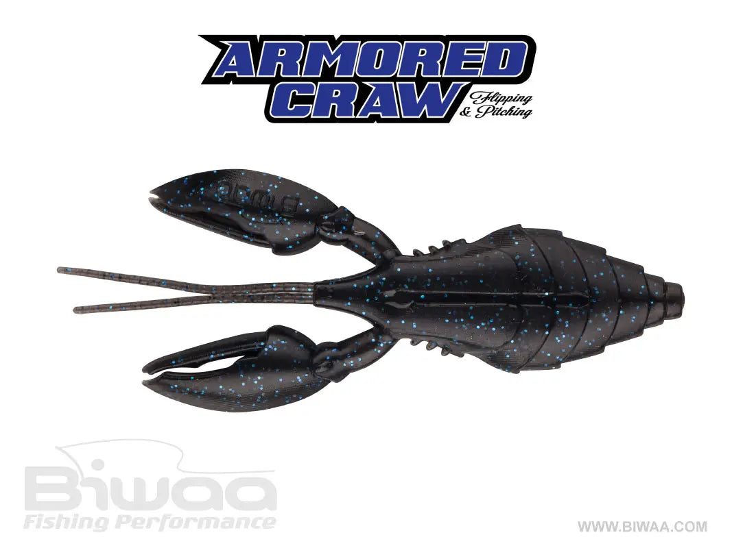 Biwaa Shad Armored Craw 4 10cm 10 Black & Blue