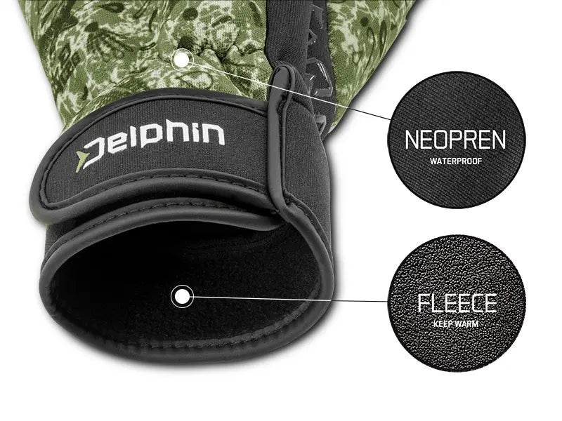 Mănuși din neopren cu căptușeală din fleece Delphin NeoFLIX L