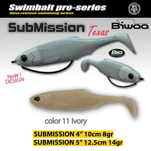 Biwaa Shad Submission 4 10cm 11 Ivory