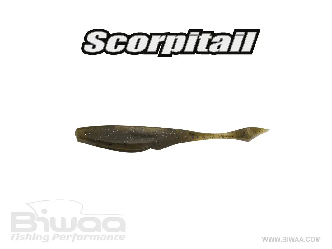 Biwaa Shad Scorpitail 5 13cm 002 Green Pumpkin