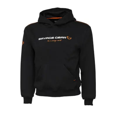 Savage Gear JUNIOR LOGO HOODIE 10-12 BLACK INK