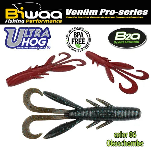 Biwaa Shad Ultra Hog 4 10cm 06 Okeechombe