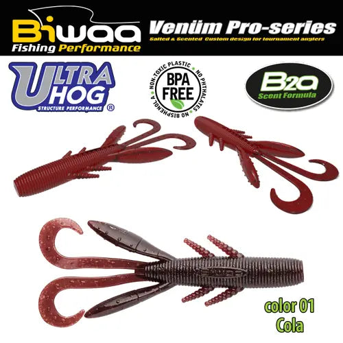 Biwaa Shad Ultra Hog 3 7.5cm 01 Cola