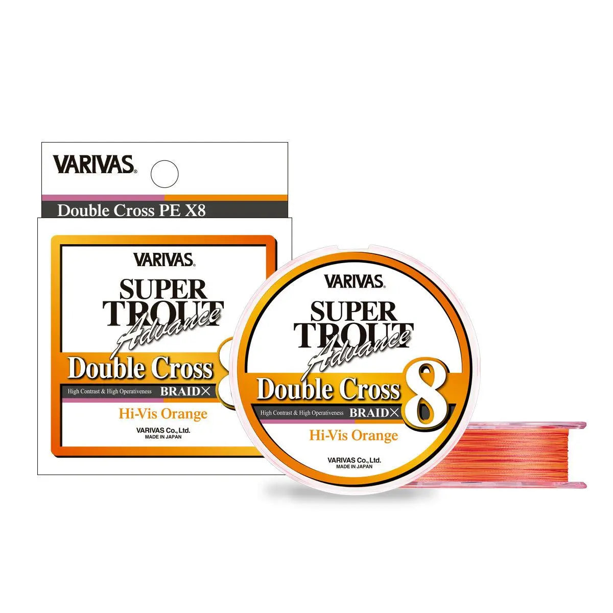 Varivas Fir Super Trout Advance Double Cross Pe 8x 100m 11.4lb Hi-vis Orange