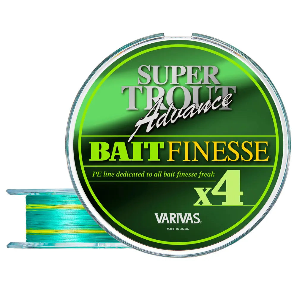 Varivas Fir Super Trout Advance Bait Finesse Pe X4 100m 0.128mm 10.0lb Verde Fluo