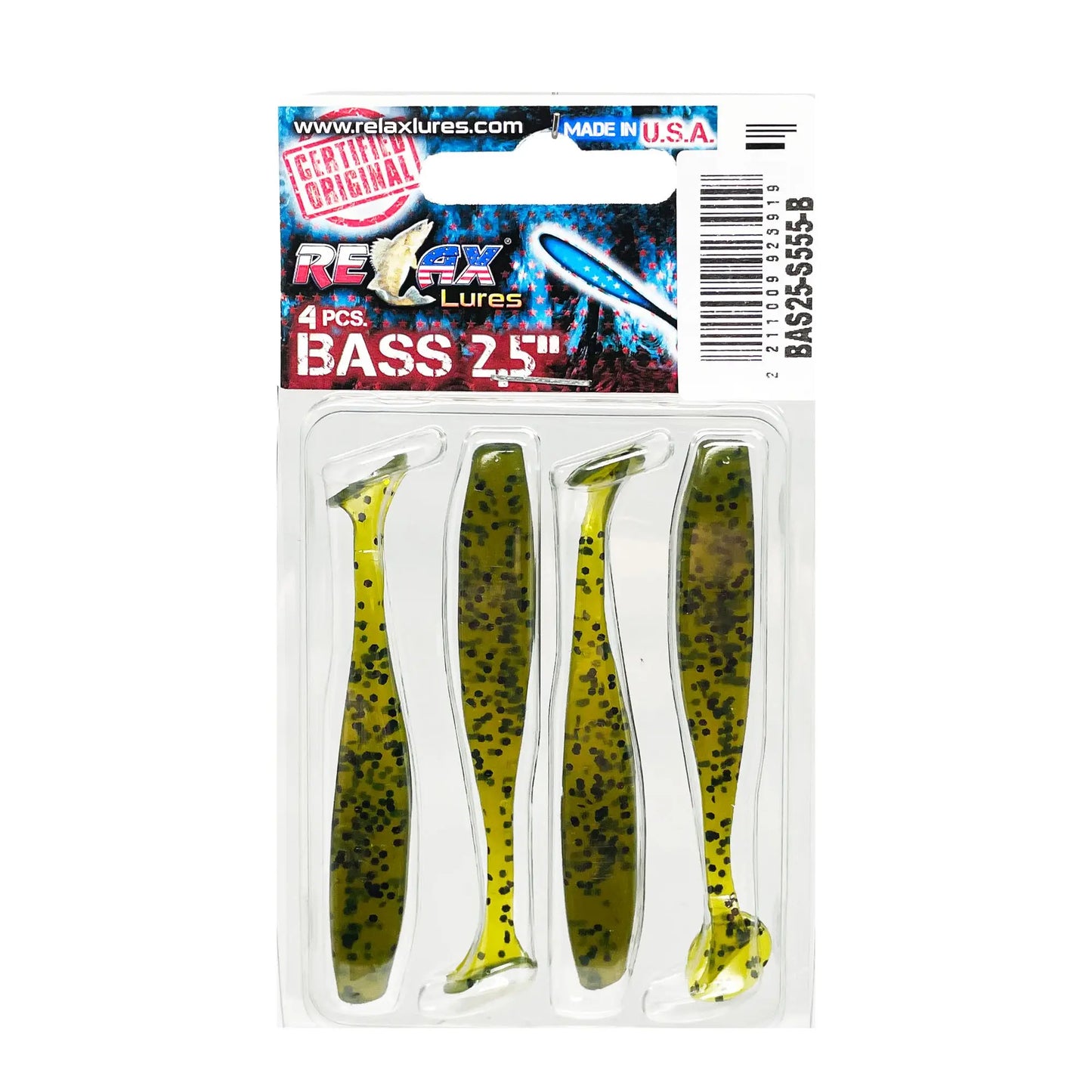 Bass 6,5cm Standard Relax *(4buc/blister) : Culoare - S555