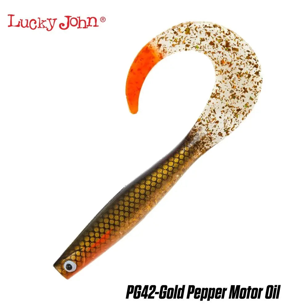 Lucky John KUBIRA FIRE TAIL 9''/23cm : Culoare - PG42 - Gold pepper Motor Oil