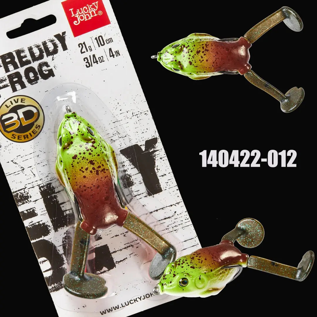 Lucky John 3D FREDDY FROG V-Leg 10cm 21g : Culoare - 010