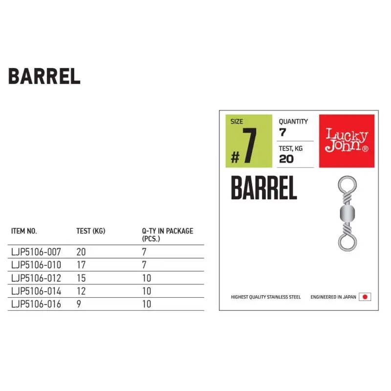 Vartej Lucky John Barrel : Marime - 014