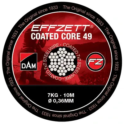 Vobler DAM COATED CORE49 STEELTRACE 10M 24KG BROWN