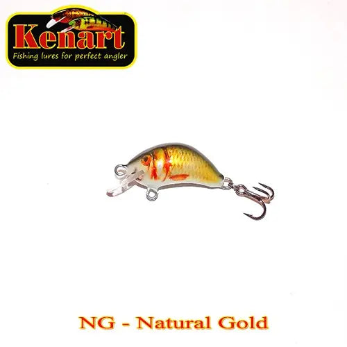 Vobler Clean Hunter Sinking 2cm/2g Kenart : Culoare - Natural Gold