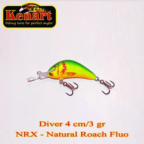 Vobler Kenart Diver 4cm / 5gr (sinking) : Culoare - NRX