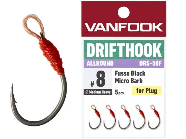 Carlige Vanfook DRS-50F Drifthook Allround Fusso Black Hooks #10