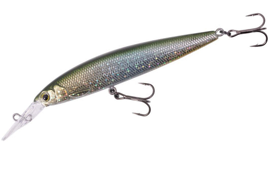 Vobler Major Craft Ceana Jerkbait 90spm Middle 9cm 11gr #002 Green Back Silver