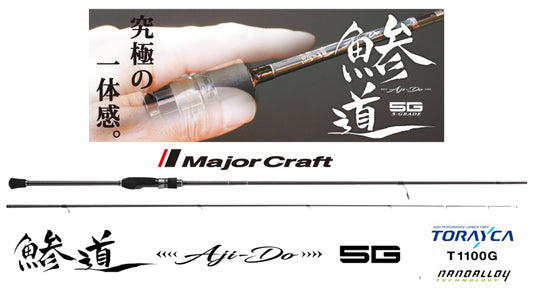 Lanseta Spinning Major Craft Lanseta Major Craft Aji-do 5g Ad5-s832fc Fast 2.51m 3-24gr