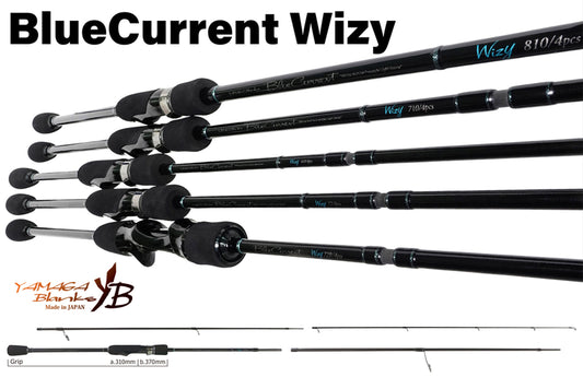 Lanseta Spinning Yamaga Blanks Yamaga Blue Current Wizy 710 2.39m 1.5-20gr 4 Sectiuni