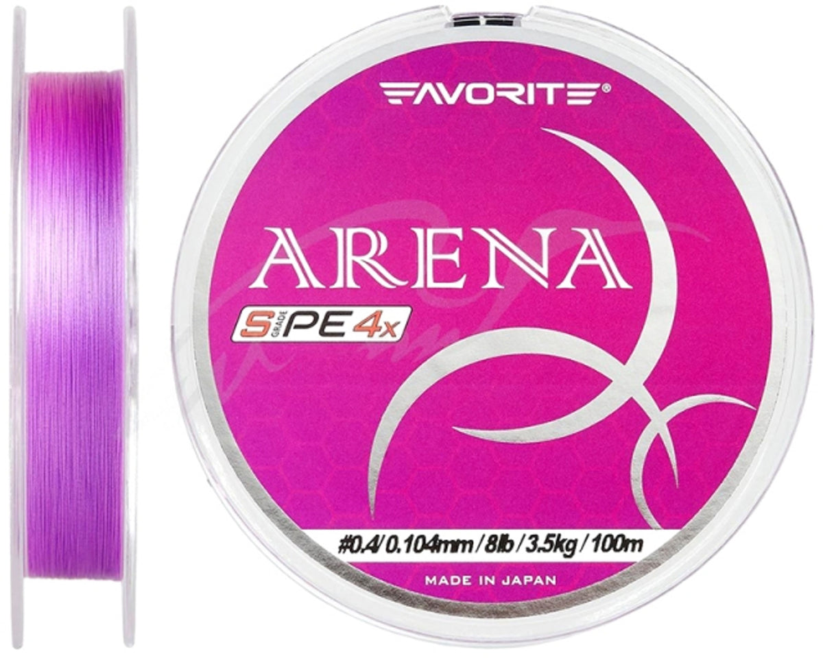 Fir Textil Favorite Arena Pe 4x Purple 150m #0.4 - 0.104mm - 3.5kg
