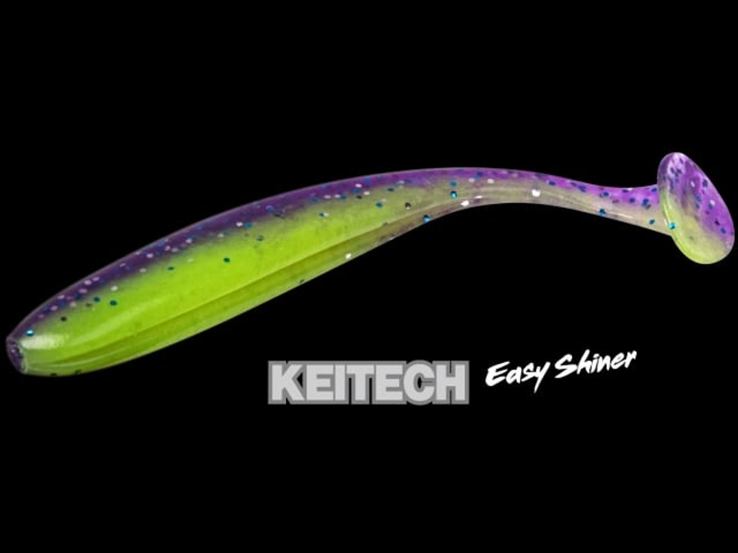 Naluca Soft Shad Keitech Easy Shiner Clear Chartreuse Glow 026 8.9cm