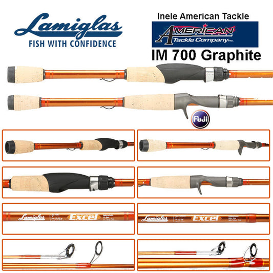 Lanseta Spinning Lamiglass Excel Bass Spin 1sec 7' 1/16 - 1/2 Fast