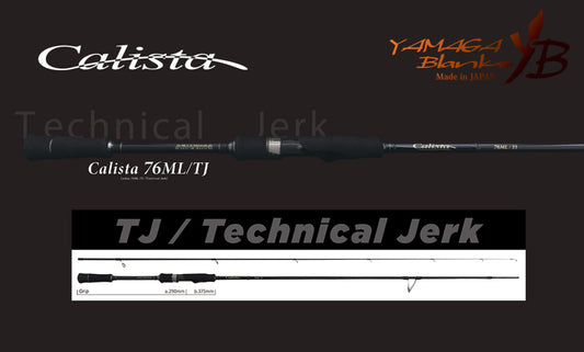 Lanseta Spinning Yamaga Blanks Yamaga Calista 76ml/tj Technical Jerk 2.293m 20gr Fuji Titanium Torzite