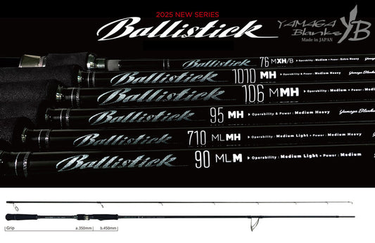 Lanseta Spinning Yamaga Blanks Yamaga Ballistick 90ml-m 2.748 5-35gr Fuji Sic K Titanium