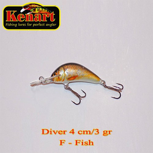 Kenart Vobler Diver Floating 4cm/3g Kenart : Culoare - F