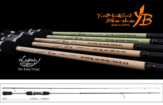 Lanseta Spinning Yamaga Blanks Yamaga Blanks Lupus Area 66rs Retrieve 1.99m 0.8-6gr