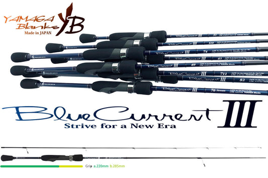 Lanseta Spinning Yamaga Blanks Yamaga Blue Current Iii 63 1.91m 0.3-5gr