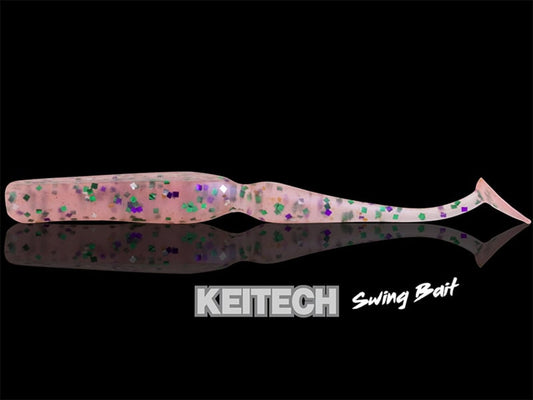Naluca Soft Keitech Swing Bait Clear Silver Glow 370 7.1cm